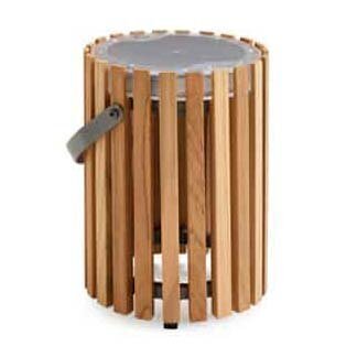 Solpuri STAR Solar-Leuchte klein mit Tragegriff - Teak