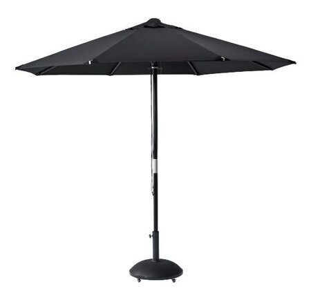 Cinas Capri Nero Sonnenschirm rund 300 schwarz