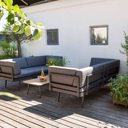 Cinas Rio Kaffeetisch anthrazit / Teak