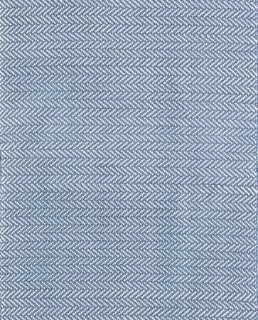Dash and Albert Herringbone Denim/Ivory Indoor/Outdoor Rug