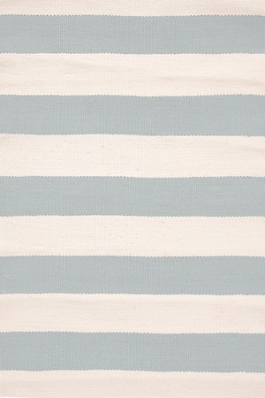 Dash and Albert Catamaran Stripe Light Blue/Ivory