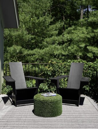 Dash And Albert Samson Black Indoor/Outdoor Rug