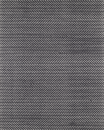 Dash And Albert Herringbone Black Indoor/Outdoor Rug