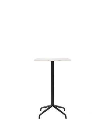 Audo Copenhagen Copenhagen Harbour Column Table 60x70 With Star Base Bar - Black / Off White Marble