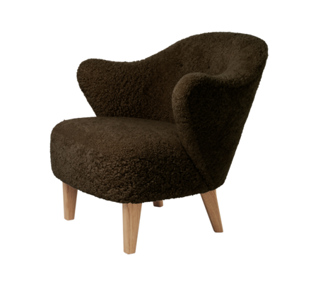 Audo Copenhagen Copenhagen Ingeborg Chair - Natural Oak / Sheepskin Espresso