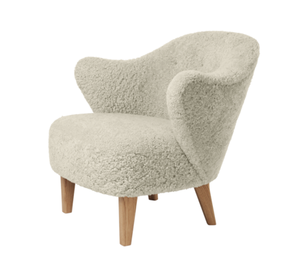 Audo Copenhagen Copenhagen Ingeborg Chair- Natural Oak / Sheepskin Green tea