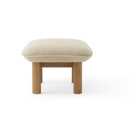Audo Copenhagen Copenhagen Brasilia Ottoman - Hocker-Eiche Natur-Audo Bouclé 02