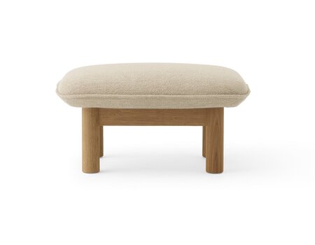 Audo Copenhagen Copenhagen Brasilia Ottoman - Hocker-Eiche Natur-Audo Bouclé 02