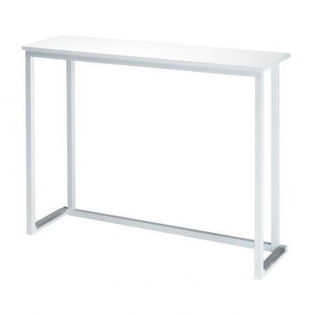 Maramo Stehtisch Kubo Wall, Stahl - Melamin, Weiß - 90 cm