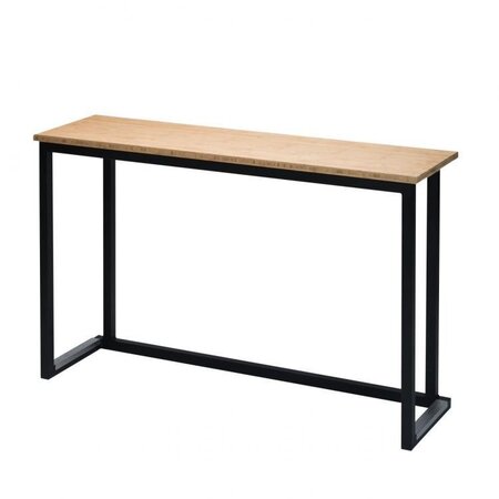Maramo Stehtisch Kubo Wall, Stahl - Bambus Schwarz - 74 cm