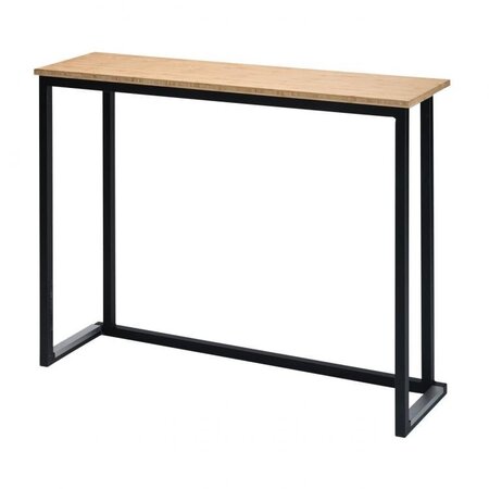 Maramo Stehtisch Kubo Wall, Stahl - Bambus Schwarz - 90 cm