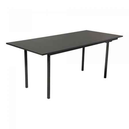 Maramo Klapptisch U-Table, Hammerschlag - Melamin - Anthrazit - 180 x 80 x 74 cm