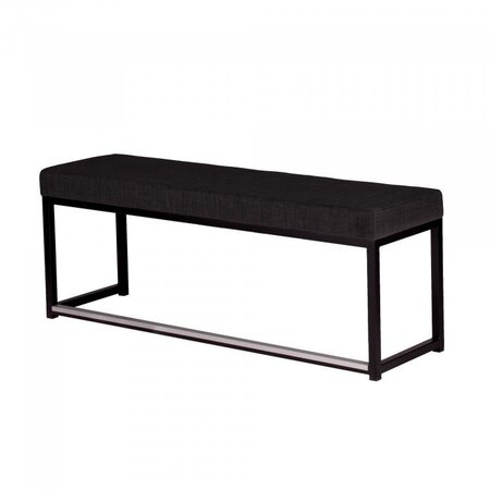 Maramo Lounge Sofa Kubo Love, Stahl - Linnen Look Anthrazit - schwarz
