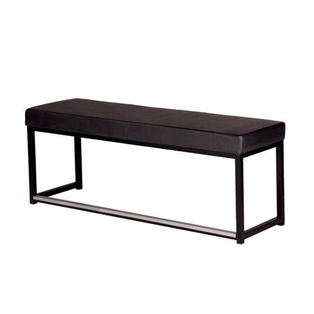 Maramo Lounge Sofa Kubo Love, Stahl - Kunstleder schwarz - schwarz