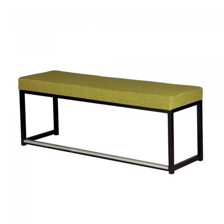 Maramo Lounge Sofa Kubo Love, Stahl - Linnen Look Lime - schwarz