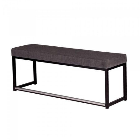 Maramo Lounge Sofa Kubo Love, Stahl - Linnen Look schwarz - schwarz