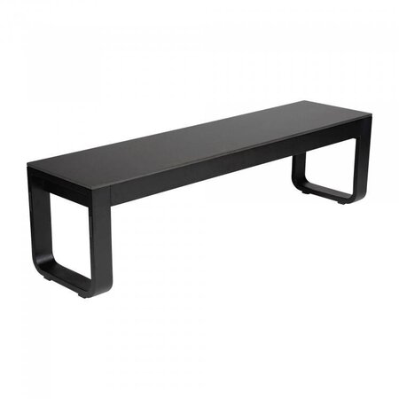 Maramo Bank Flow Bench, Aluminium - Vollkern, schwarz