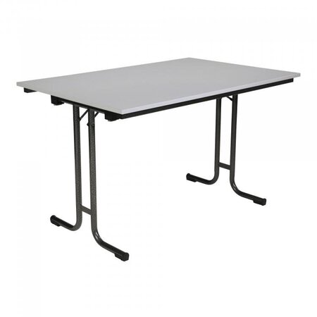 Maramo Klapptisch T-Table, Hammerschlag - Hellgrau