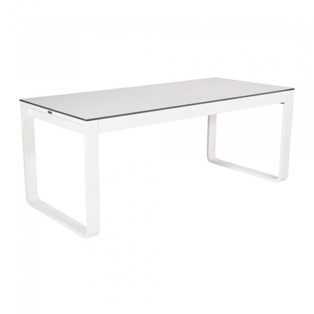 Maramo Klapptisch Flow Dinner, Aluminium - Vollkern, weiß - 180 x 80 x 74 cm
