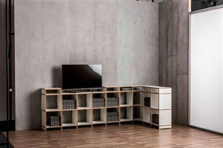 Mocoba 5 x 4 Regal mit Aufsätzen