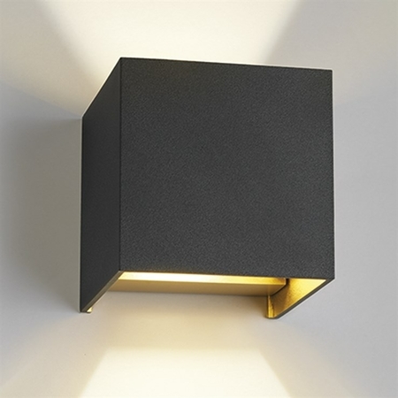 Light-Point Box XL Wandleuchte - Schwarz/Gold