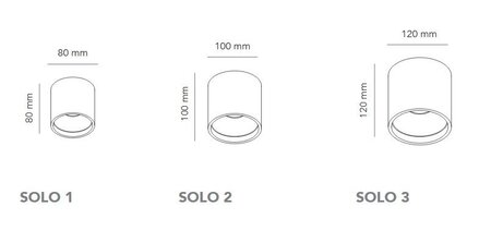 Light-Point Solo Round Deckenleuchten