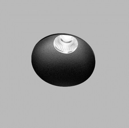 Light-Point Curve Round Deckenleuchten - Schwarz - Trimless