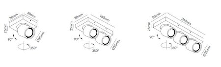 Light-Point Focus Mini Deckenleuchten