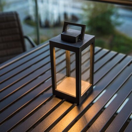Light-Point Lantern Table T1 Black - 100 x 100 x 240mm