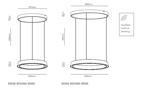 Light-Point Edge Round Titanium