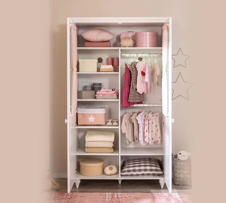 Marisil ROMANTICA Kleiderschrank mit Fenstertüren