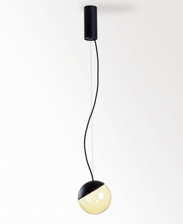 Delta Light Gibbo 2700 K - Schwarz Glas Opal Weib