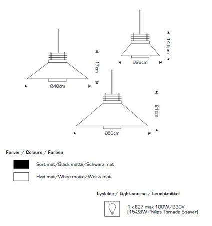 CPH Lighting Basic Pendel Hvid 260