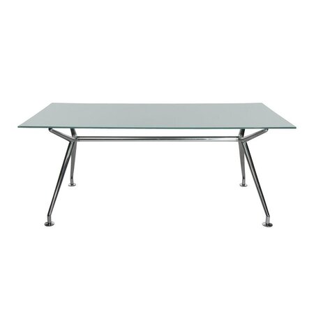 Wagner W-Table Konferenztisch Rechteckig - Glas Satiniert / Classic
