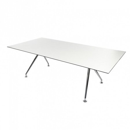 Wagner W-Table Konferenztisch Rechteckig - Weiss / Laminat
