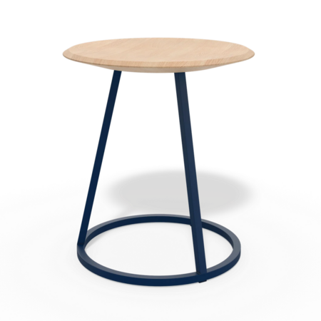 Harto Stool Gustave: Natural Oak-Blue