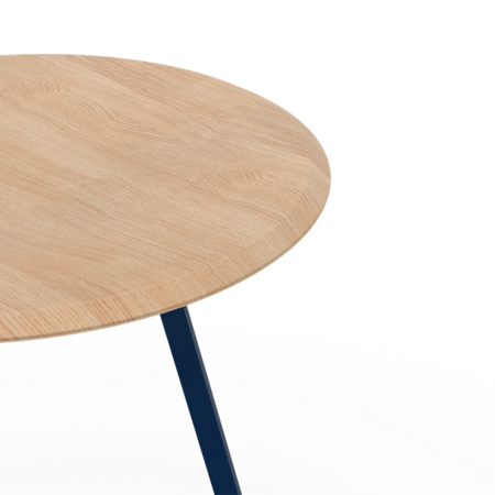 Harto Stool Gustave: Natural Oak-Blue