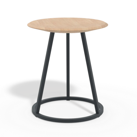 Harto Stool Gustave: Natural Oak-Slate Grey