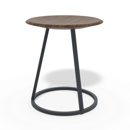 Harto Stool Gustave: Natural Walnut-Slate Grey