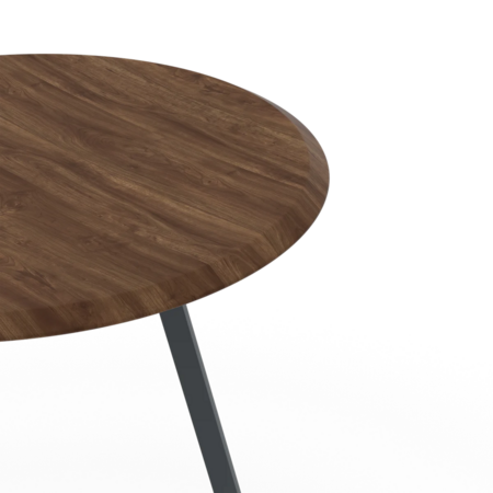 Harto Stool Gustave: Natural Walnut-Slate Grey