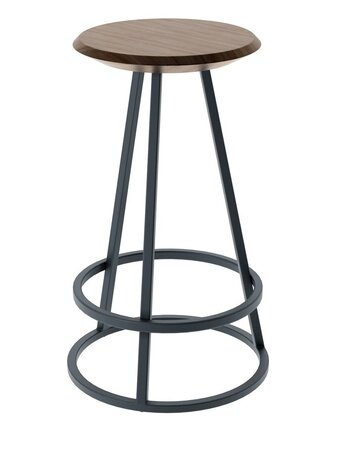 Harto Gustave Bar Stool - Natural Walnut