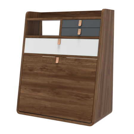 Natural Walnut - Light Grey / Slate Grey