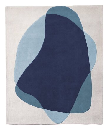 Harto Serge Rug: Blue/Grey