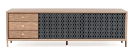 Harto Sideboard Gabin 162 cm: Natural Oak / Slate Grey