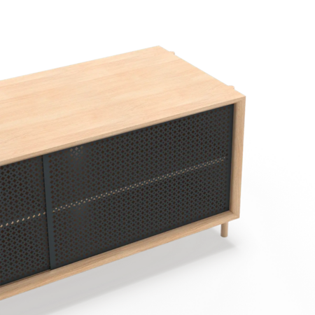 Harto Sideboard Gabin 122 cm: Natural Oak / Slate Grey