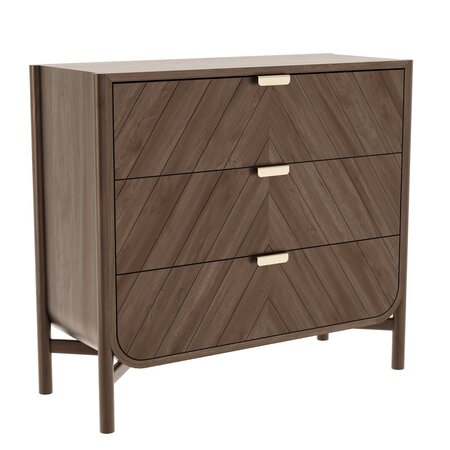 Harto Chest Of Drawers Marius: Natural Walnut