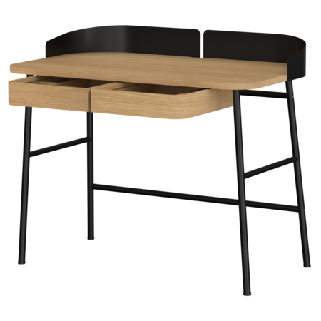 Harto Desk Victor - Schreibtisch: Natural Oak - Grey