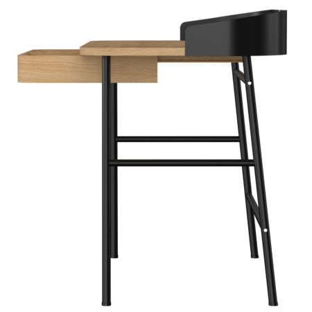Harto Desk Victor - Schreibtisch: Natural Oak - Grey