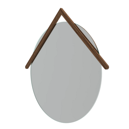 Harto Mirror Grand Lubin - Natural Walnut
