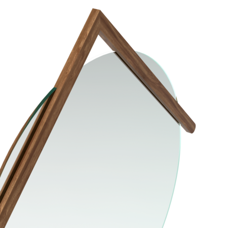 Harto Mirror Grand Lubin - Natural Walnut
